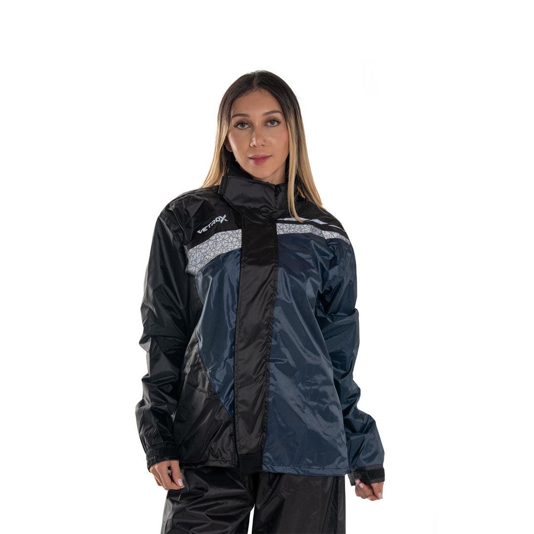 IMPERMEABLE PREMIUM MUJER VETROX NEGRO