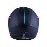 CASCO INTEGRAL KONTROL 878 SPEEDY NEGRO+ROSADO