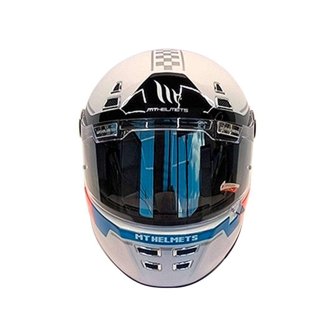 CASCO INTEGRAL MT FF119 JARAMA SV GENUINE A0 BLANCO+AZUL+ROJO