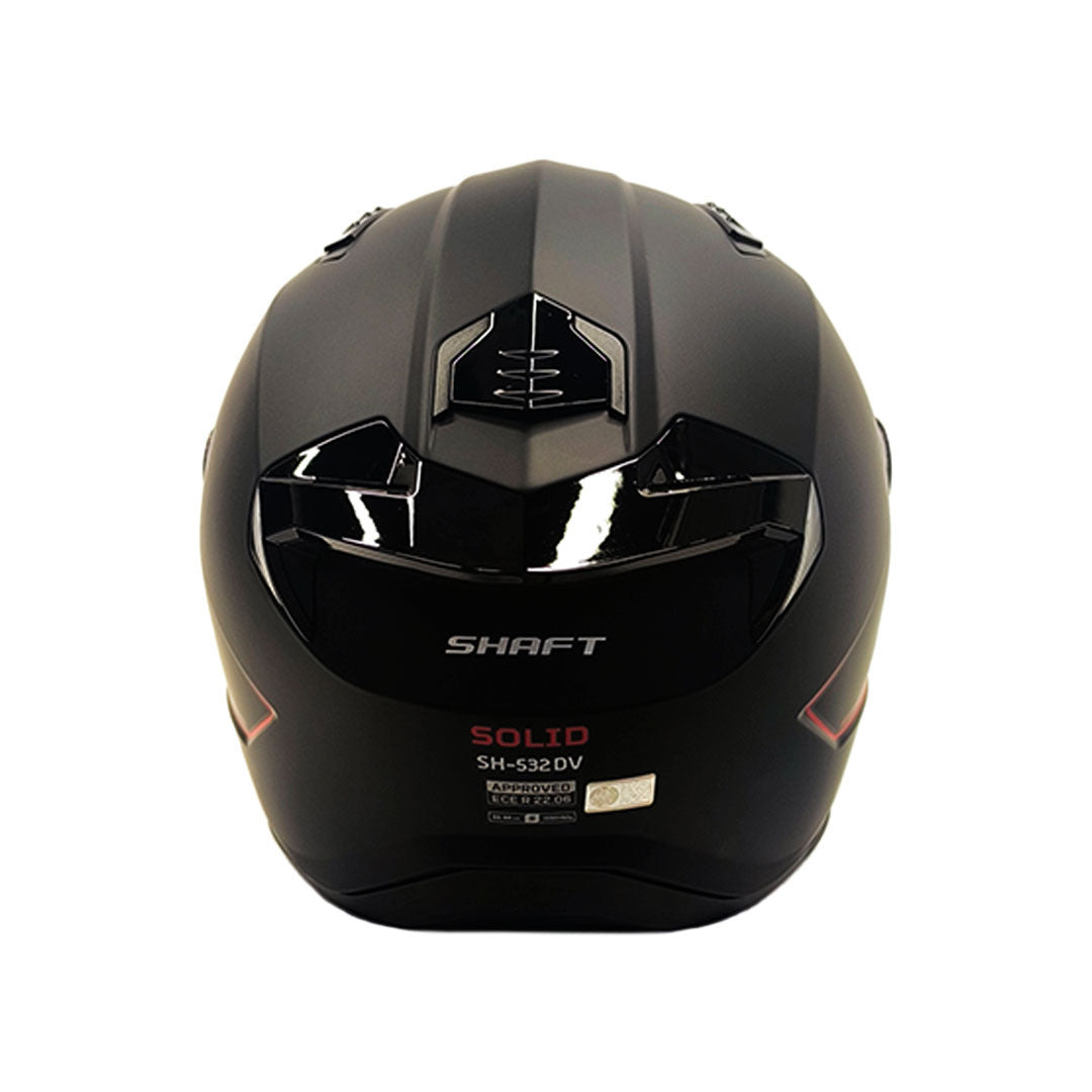 CASCO INTEGRAL SHAFT 532 DV PLANO NEGRO+ROJO