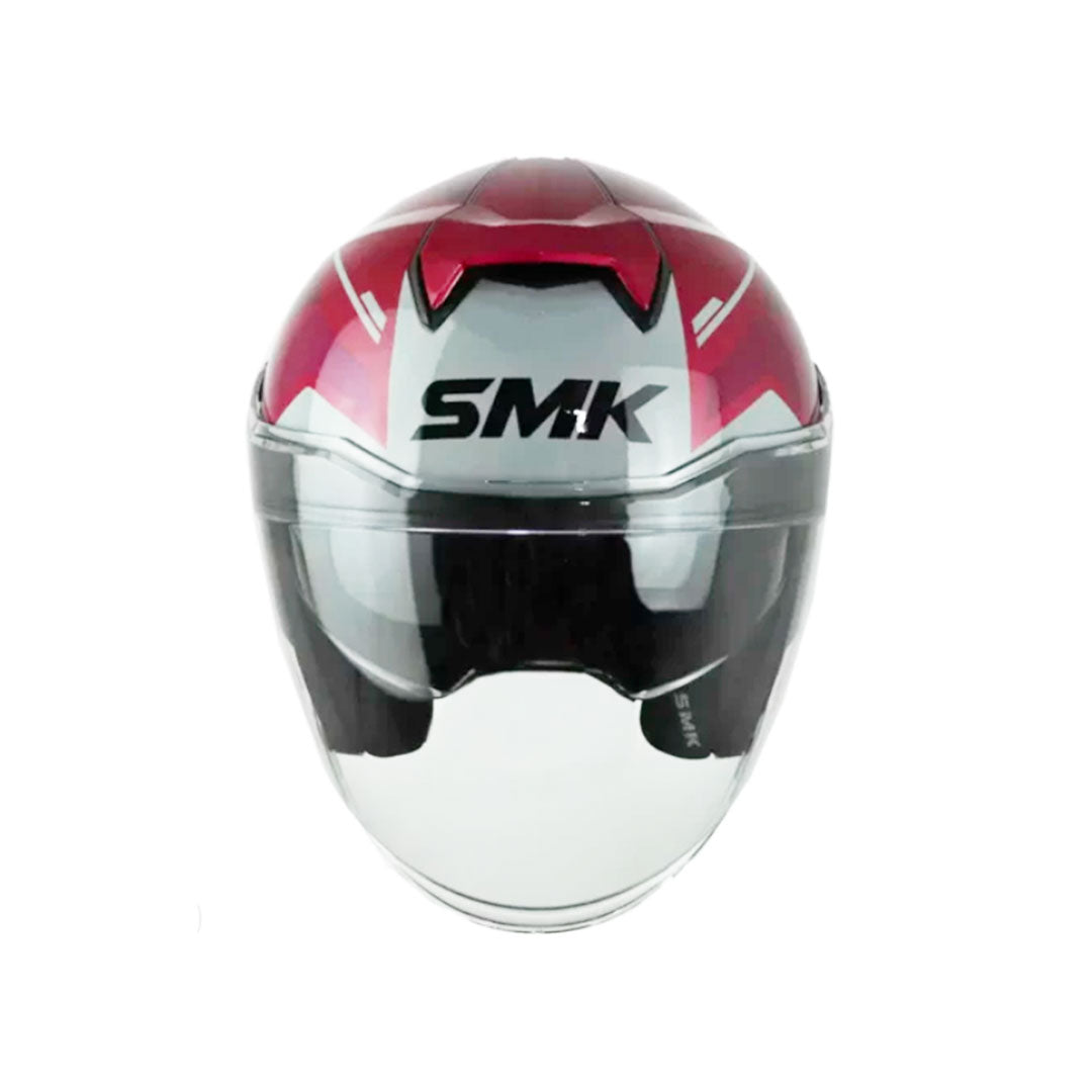 CASCO ABIERTO SMK GTJ TOURER GRIS+ROSADO