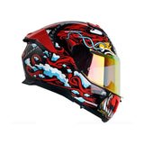 CASCO INTEGRAL LS2 FF808 DRAGONTIGER NEGRO+ROJO