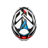 CASCO INTEGRAL MT THUNDER 4 SV LABYRINTH A0 BLANCO+ROJO+AZUL