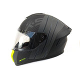 CASCO INTEGRAL XSPORTS M75 VRAVE GRIS+VERDE NEÓN