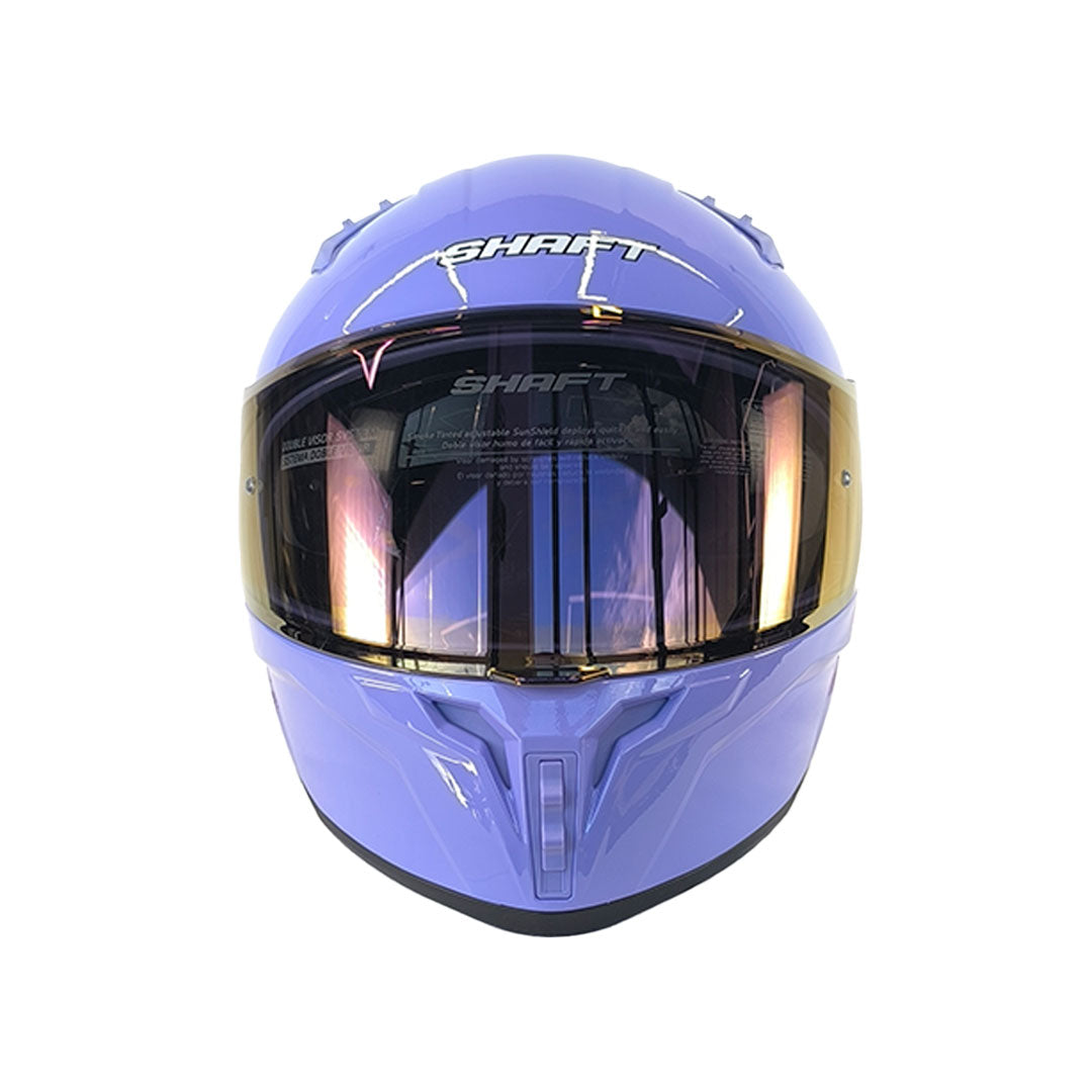 CASCO INTEGRAL SHAFT 504 MORADO CLARO VISOR SMOKE
