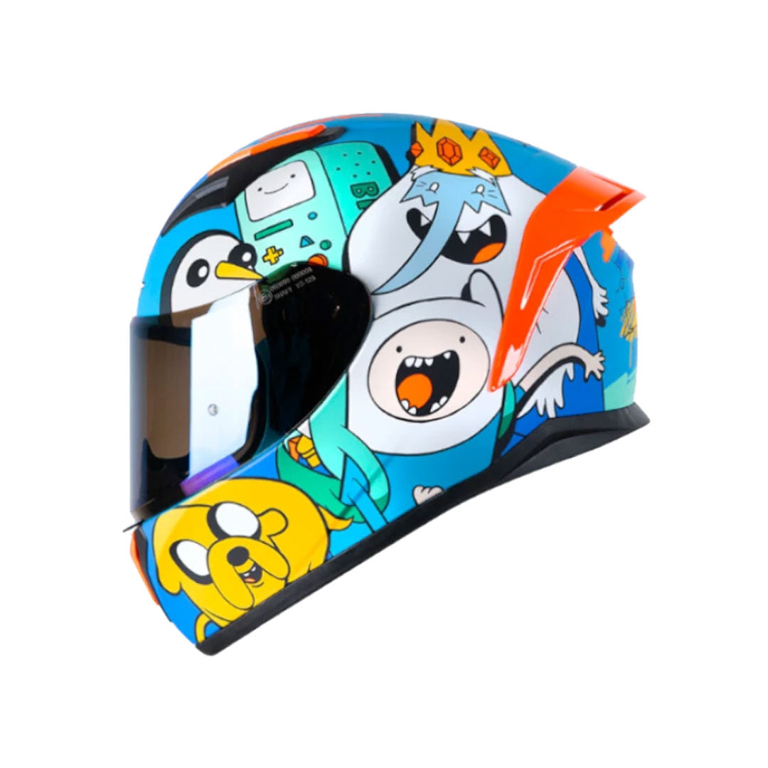 CASCO INTEGRAL SHAFT 582_SP EVO ADVENTURE TIME AZUL