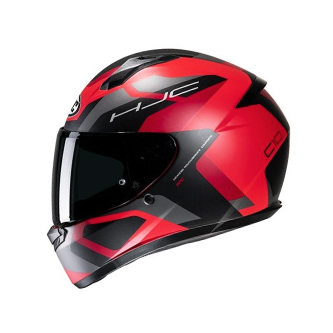 CASCO INTEGRAL HJC C10 TINS_MC1-SF ROJO+NEGRO