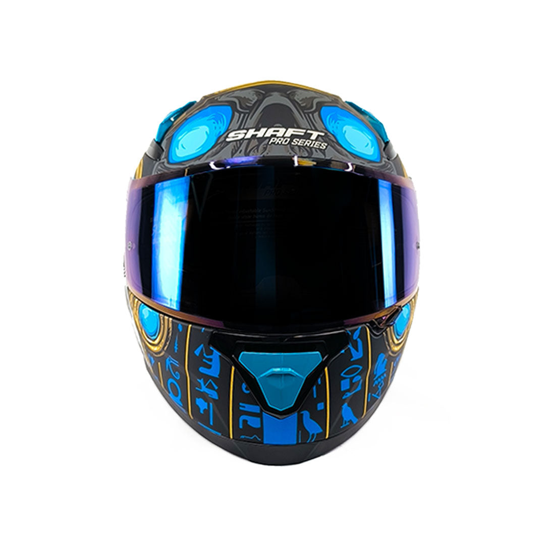 CASCO INTEGRAL SHAFT PRO 612 DV EVO FARAON NEGRO+AZUL