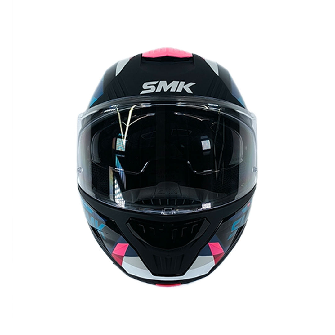 CASCO ABATIBLE SMK GULLWING CHARGER NEGRO+AZUL+ROSADO