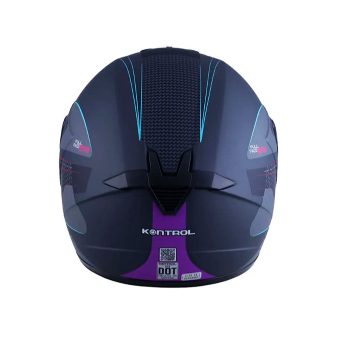 CASCO INTEGRAL KONTROL 878 ORTEX NEGRO+FUCSIA NEÓN