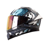 CASCO INTEGRAL SHAFT 595 GUNN GRIS OSCURO+AZUL