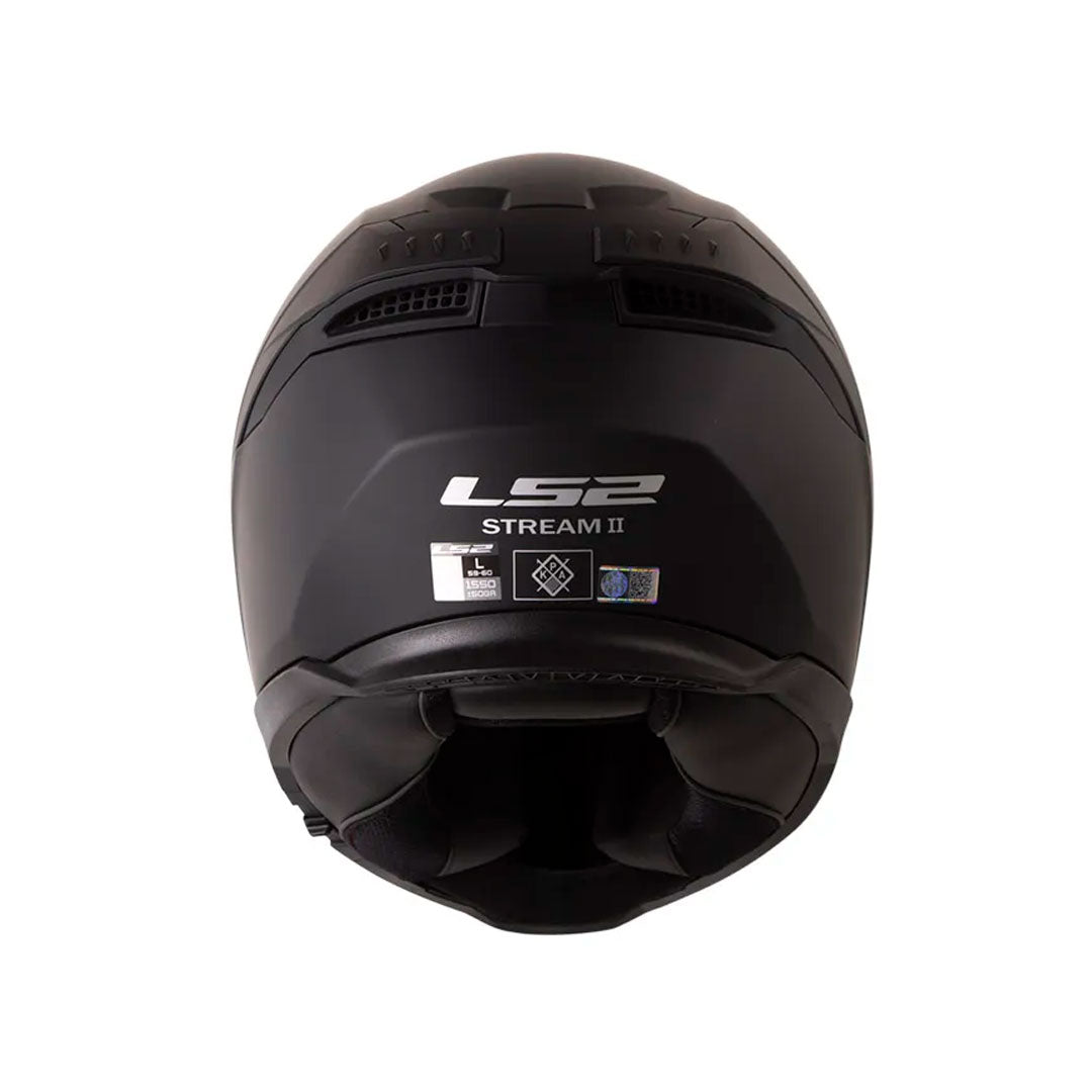 CASCO INTEGRAL LS2 FF808 STREAM II PLANO NEGRO MATE VISOR GOLD