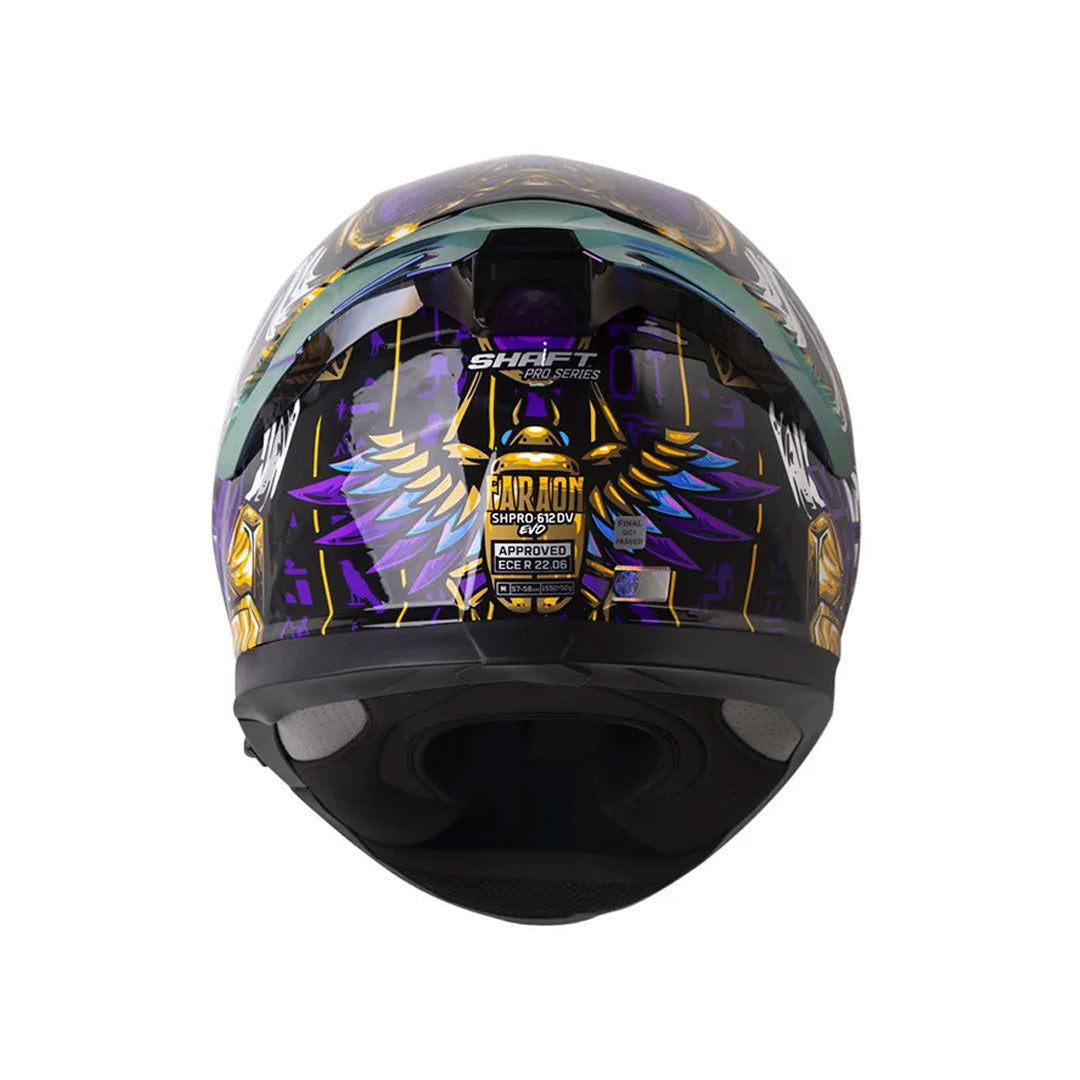 CASCO INTEGRAL SHAFT PRO 612 DV EVO FARAON NEGRO+MORADO