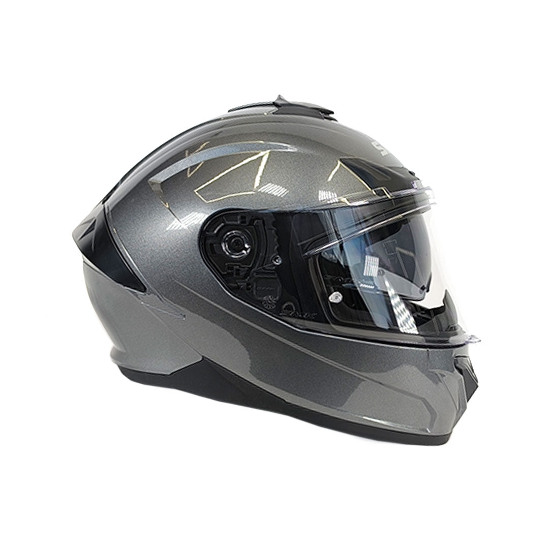 CASCO INTEGRAL SMK TYPHOON PLANO GRIS BRILLANTE ANTHRACITE