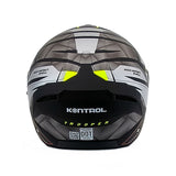 CASCO ABATIBLE KONTROL TROPPER D2 NEGRO+AMARILLO NEÓN