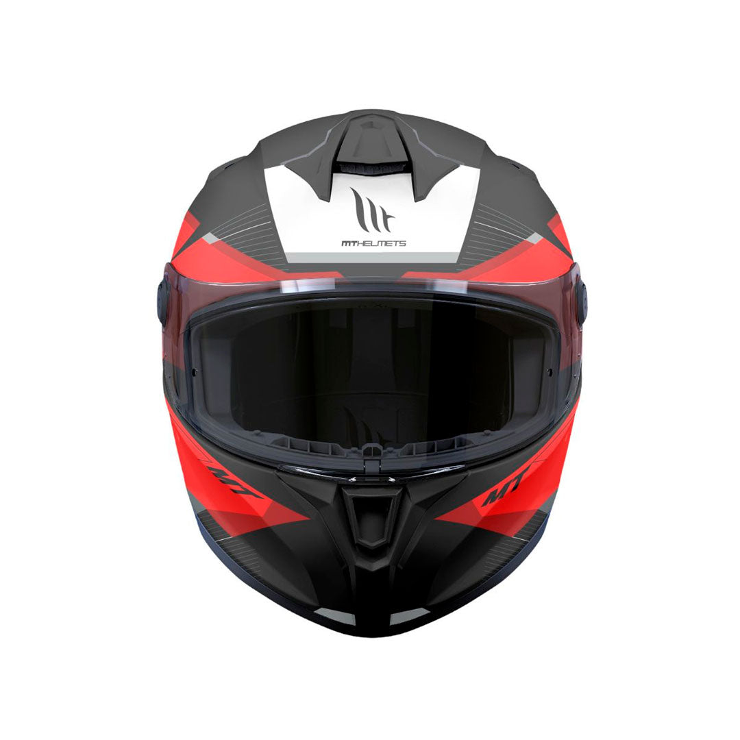 CASCO INTEGRAL MT FF106B TARGO S KAY B5 NEGRO BRILLANTE+ROJO+BLANCO