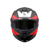 CASCO INTEGRAL MT FF106B TARGO S KAY B5 NEGRO BRILLANTE+ROJO+BLANCO