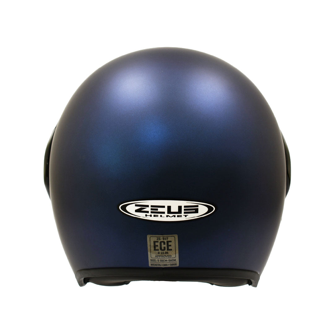 CASCO ZEUS 507 ABIERTO AZUL OSCURO MATE