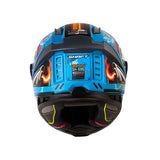 CASCO INTEGRAL SHAFT 596 GUNN AZUL+NARANJA