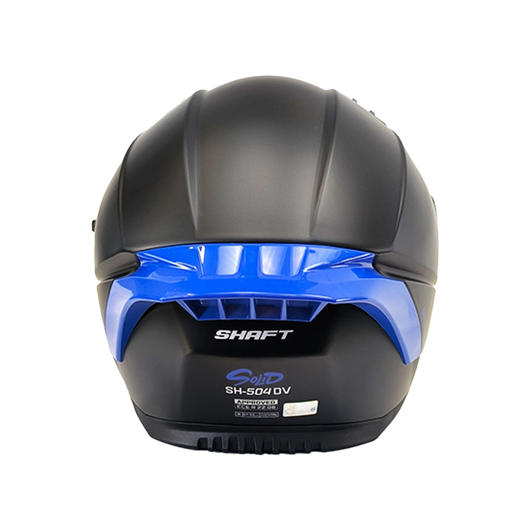 CASCO INTEGRAL SHAFT 504 NEGRO+AZUL VISOR IRIDIUM
