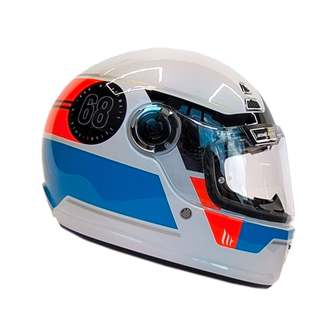 CASCO INTEGRAL MT FF119 JARAMA SV GENUINE A0 BLANCO+AZUL+ROJO