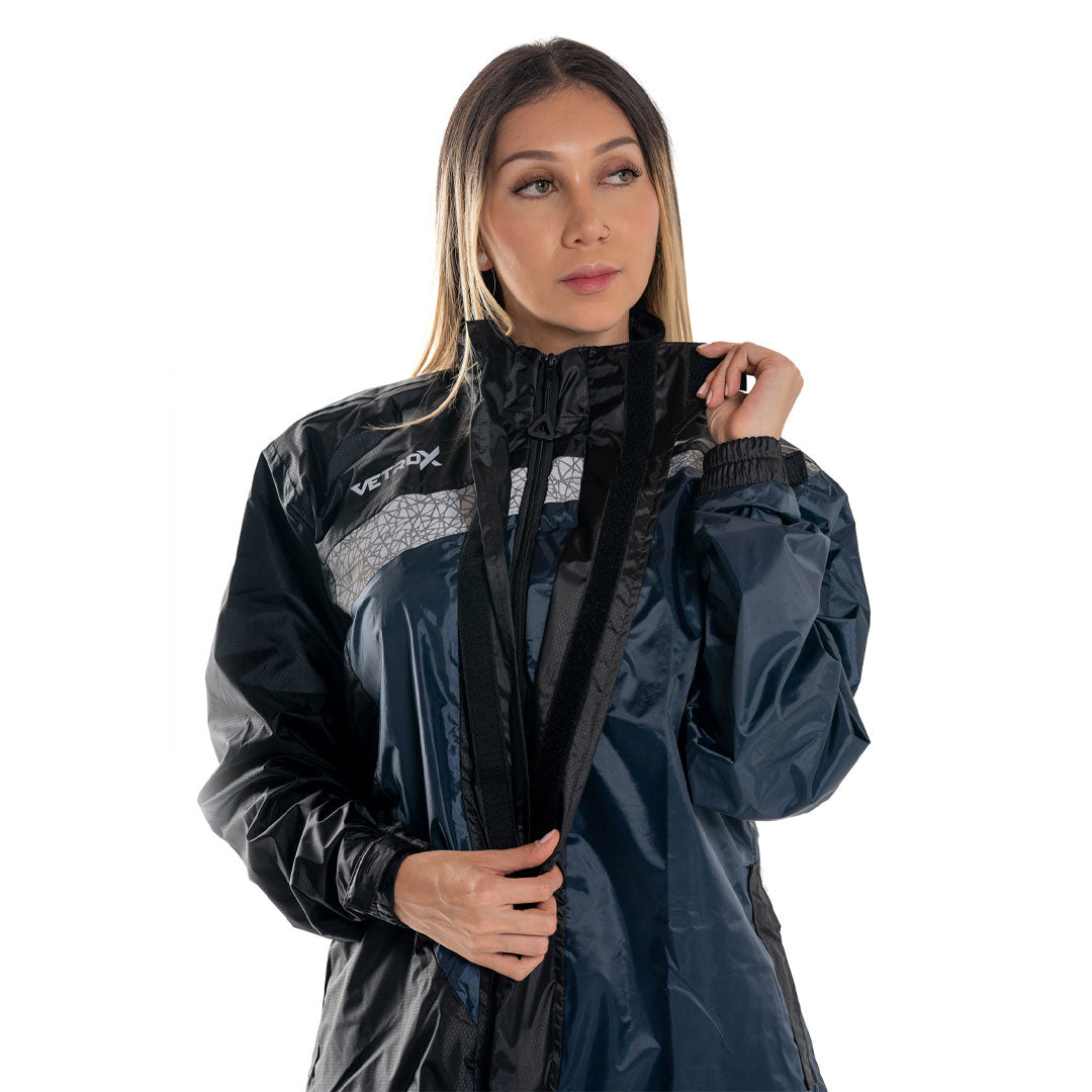 IMPERMEABLE PREMIUM MUJER VETROX NEGRO