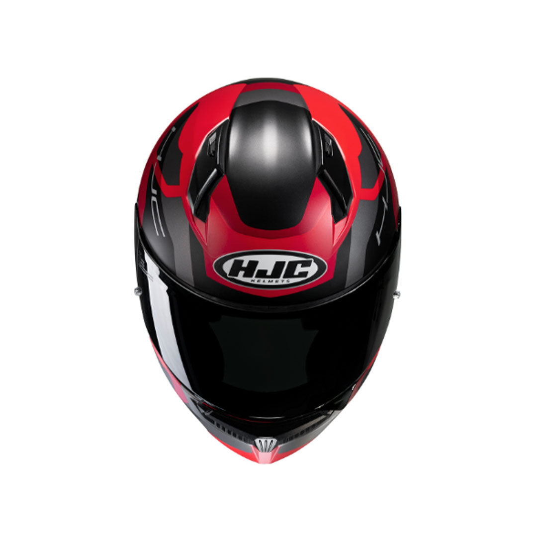 CASCO INTEGRAL HJC C10 TINS_MC1-SF ROJO+NEGRO