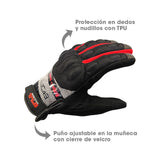 GUANTES ATOMIC RELOAD NEGRO+ROJO