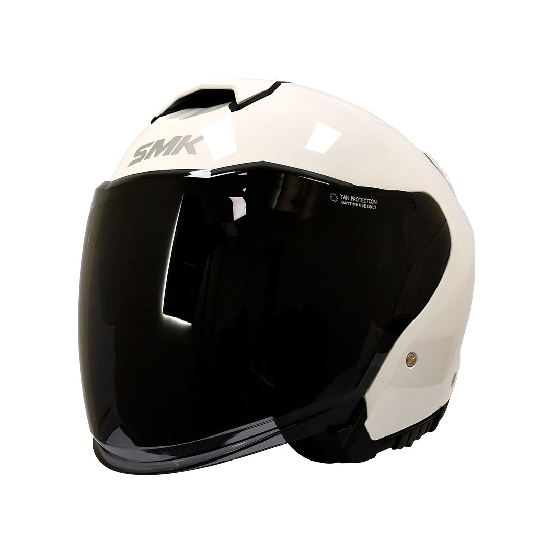 CASCO ABIERTO SMK GTJ BLANCO BRILLANTE