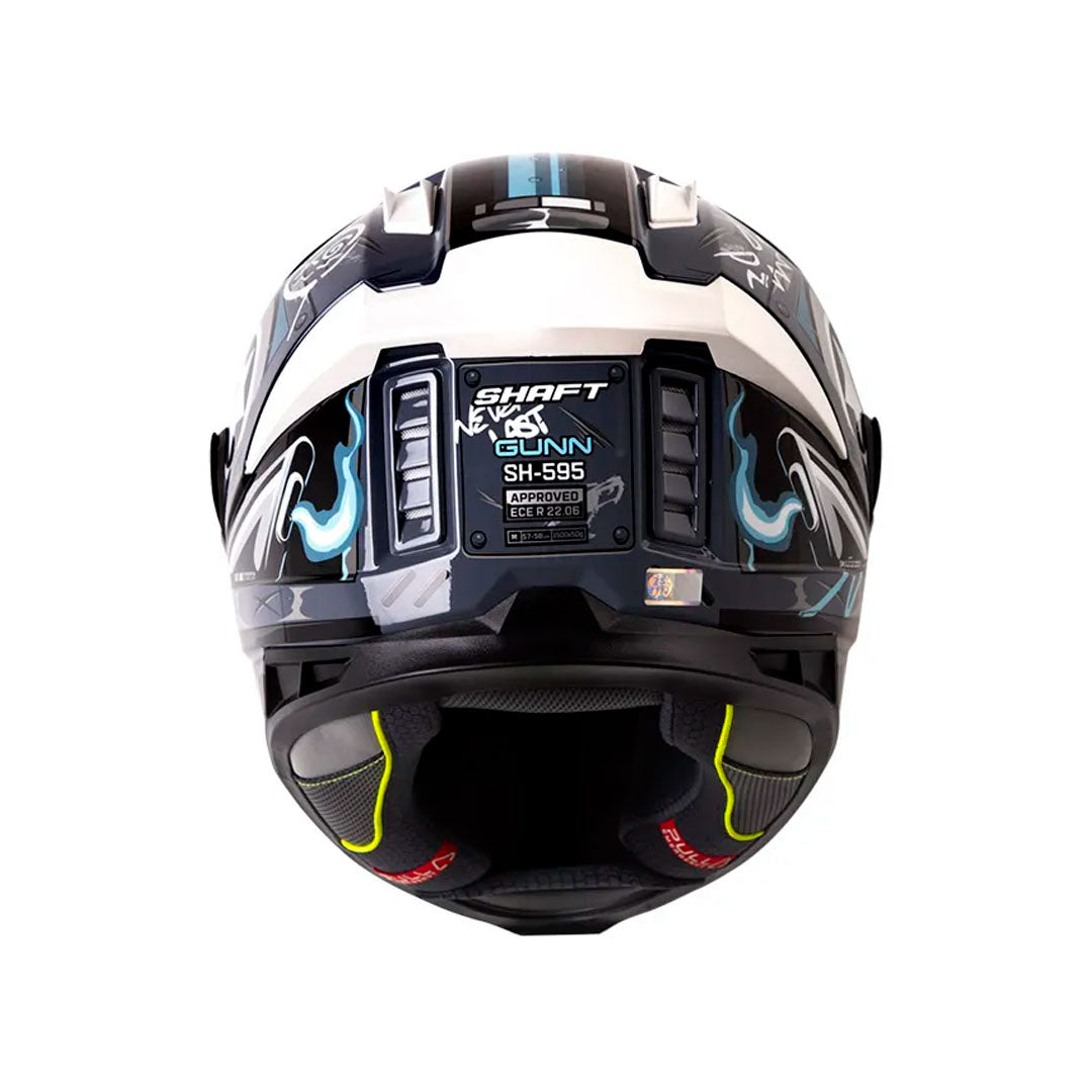 CASCO INTEGRAL SHAFT 595 GUNN GRIS OSCURO+AZUL