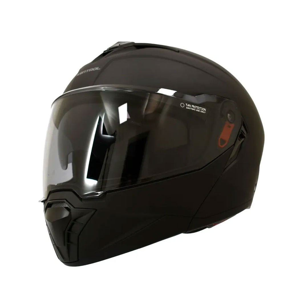 CASCO ABATIBLE KONTROL TROPPER NEGRO MATE