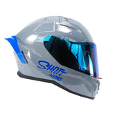 CASCO INTEGRAL SHAFT 504 GRIS+AZUL SMOKE