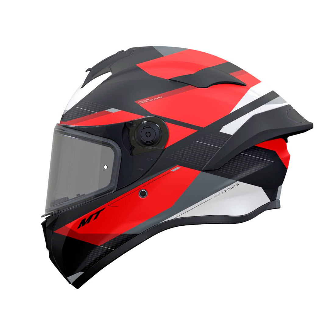 CASCO INTEGRAL MT FF106B TARGO S KAY B5 NEGRO BRILLANTE+ROJO+BLANCO