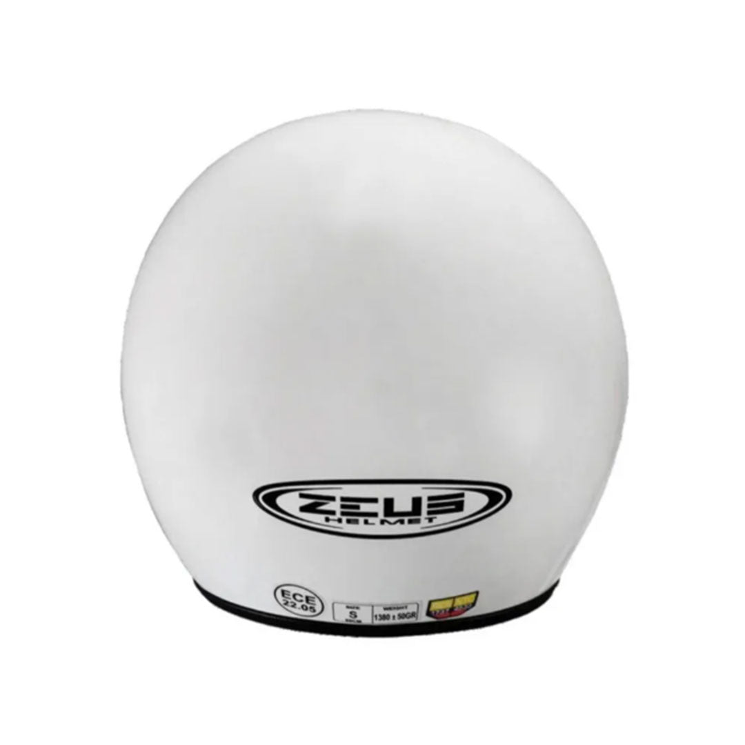 CASCO ZEUS 507 ABIERTO BLANCO BRILLANTE