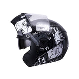 CASCO NIÑO ABATIBLE ICH 3110 WILD SOUL NEGRO MATE+GRIS
