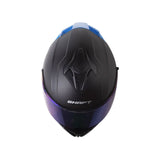 CASCO INTEGRAL SHAFT 598 GTR NEGRO MATE+AZUL OSCURO
