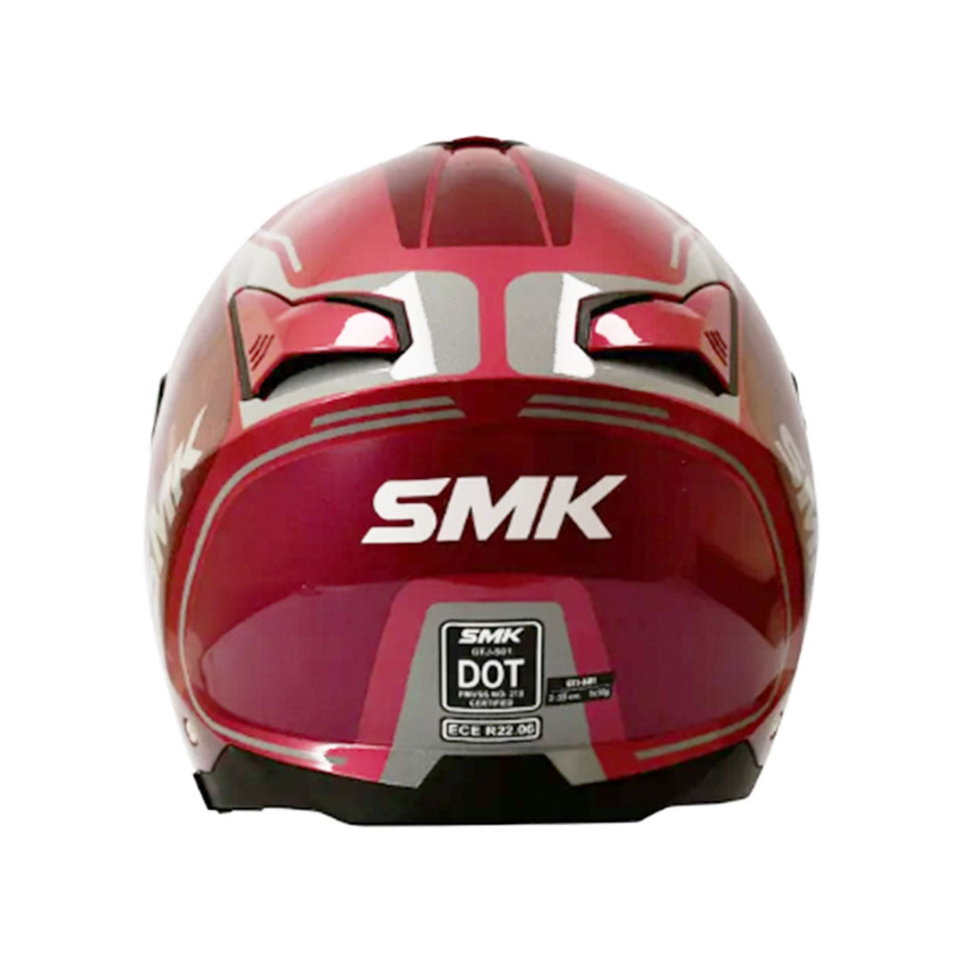 CASCO ABIERTO SMK GTJ TOURER GRIS+ROSADO