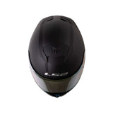 CASCO INTEGRAL LS2 FF808 STREAM II PLANO NEGRO MATE VISOR GOLD