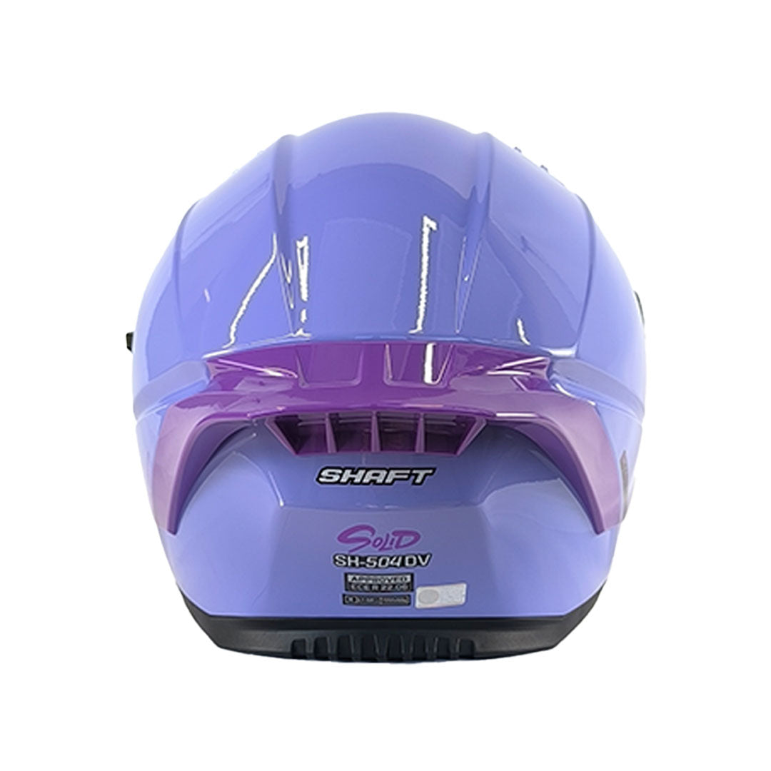 CASCO INTEGRAL SHAFT 504 MORADO CLARO VISOR SMOKE