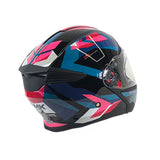CASCO ABATIBLE SMK GULLWING CHARGER NEGRO+AZUL+ROSADO