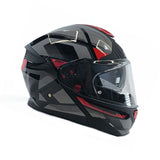 CASCO ABATIBLE SMK GULLWING VENTURE GL263 NEGRO+GRIS+BLANCO+ROJO