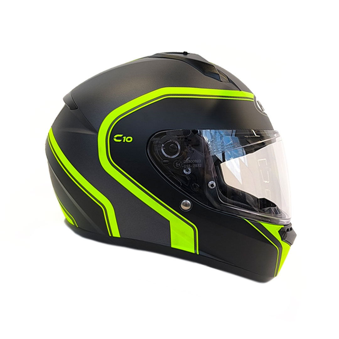 CASCO INTEGRAL HJC C10 ELIE_MC3-SF NEGRO+AMARILLO NEÓN