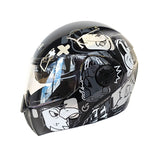 CASCO NIÑO ABATIBLE ICH 3110 WILD SOUL NEGRO BRILLANTE+GRIS