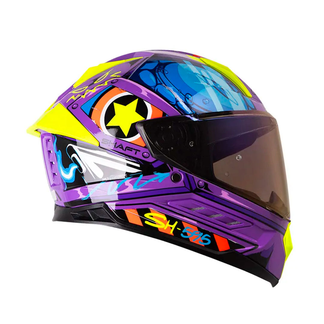 CASCO INTEGRAL SHAFT 595 GUNN MORADO+AZUL