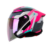 CASCO ABIERTO SHAFT PRO 343 DV MAYIK BLANCO+FUCSIA