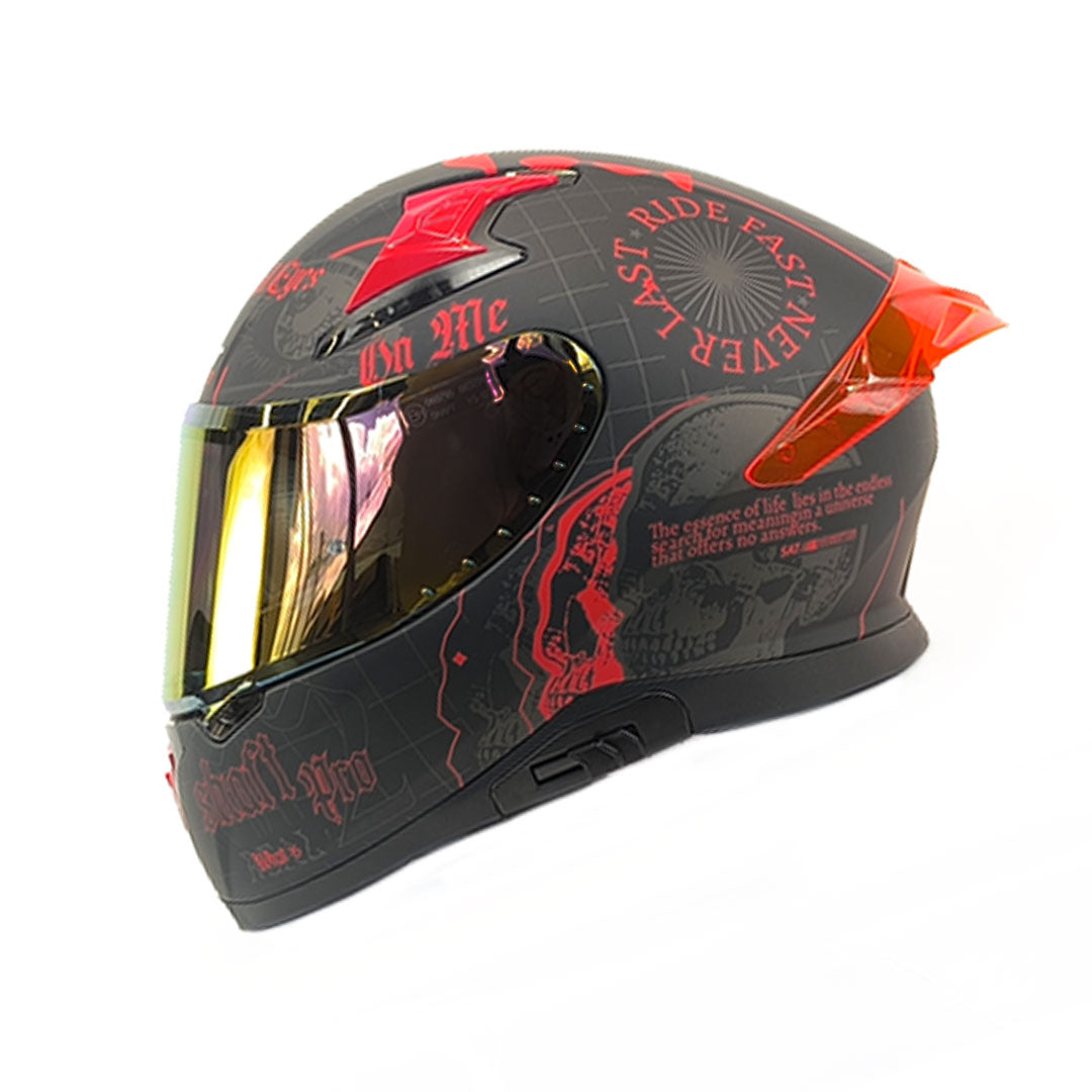 CASCO INTEGRAL SHAFT PRO 612 DV ENCRIPTER NEGRO+ROJO