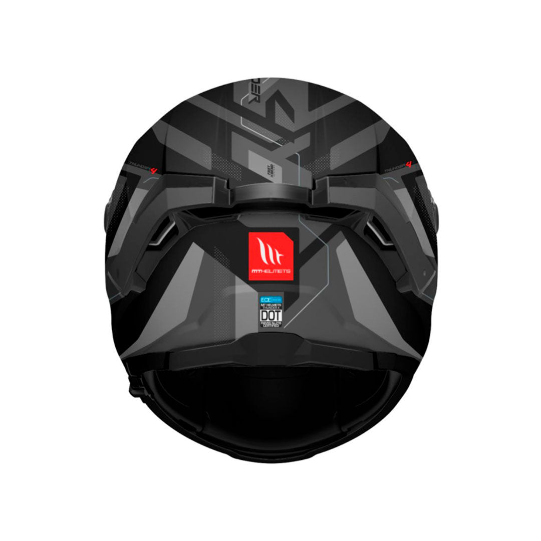 CASCO INTEGRAL MT THUNDER 4 SV LABYRINTH A1 NEGRO+GRIS