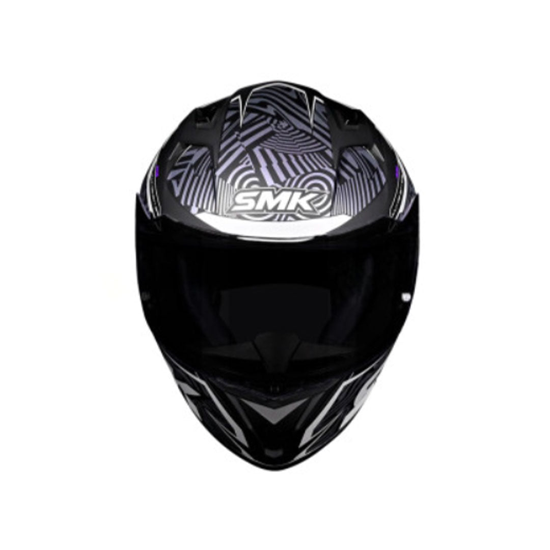 CASCO INTEGRAL SMK STELLAR FURY MA266C NEGRO+GRIS