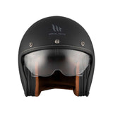 CASCO ABIERTO MT OF507 SV LE MANS 2 S PLANO A1 NEGRO MATE
