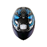 CASCO INTEGRAL LS2 FF808 DRAGONTIGER NEGRO+AZUL
